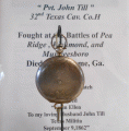 CIVIL WAR POCKET WATCH 32nd TEXAS CAV IDd