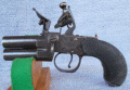 P WALLIS 2 SHOT TAP ACTION PISTOL