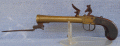 FLINTLOCK BLUNDERBUSS PISTOL W/BAYONET SPRINGLOADED